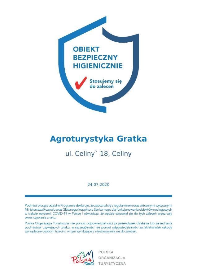 Gospodarstwo Agroturystyczno-Edukacyjne Gratka Celiny  エクステリア 写真